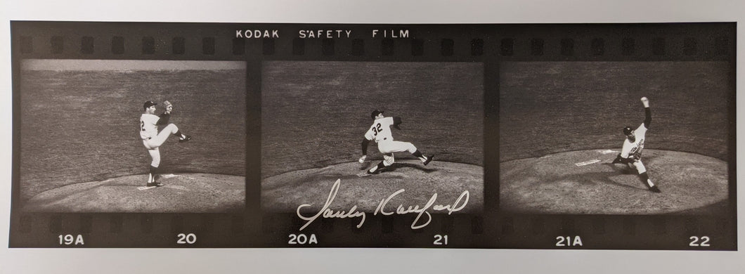 Sandy Koufax Autograph Signed Frank Worth Film Strip