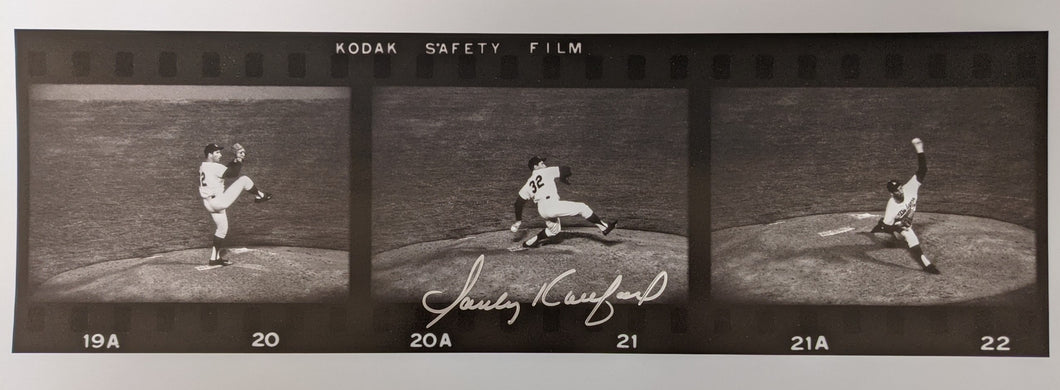 Sandy Koufax Autograph Signed Frank Worth Film Strip