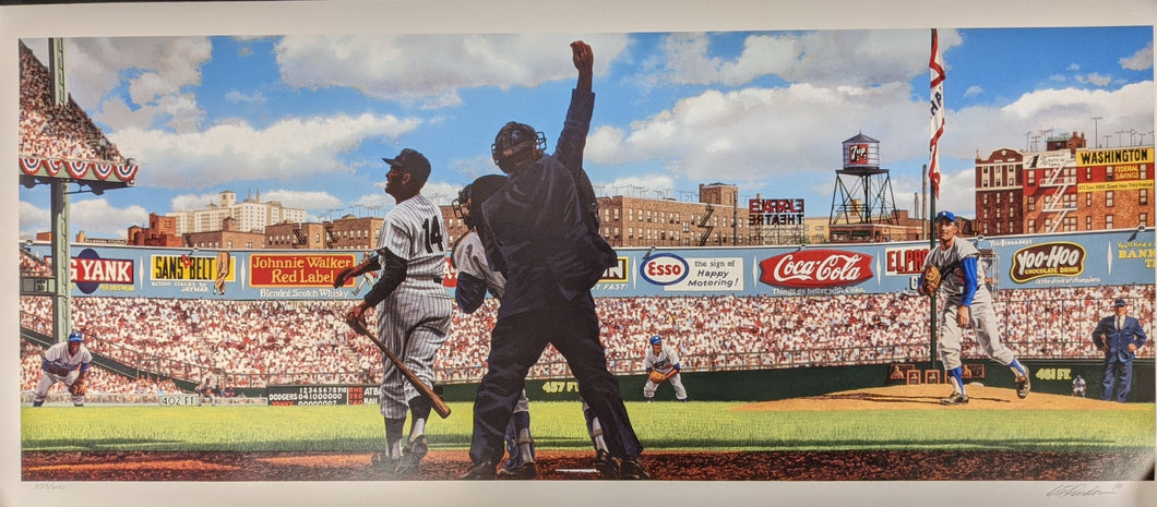 Sandy Koufax Bill Purdom 1963 World Series Lithograph 16x36